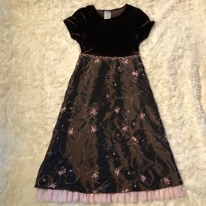 Kids embellished formal dress